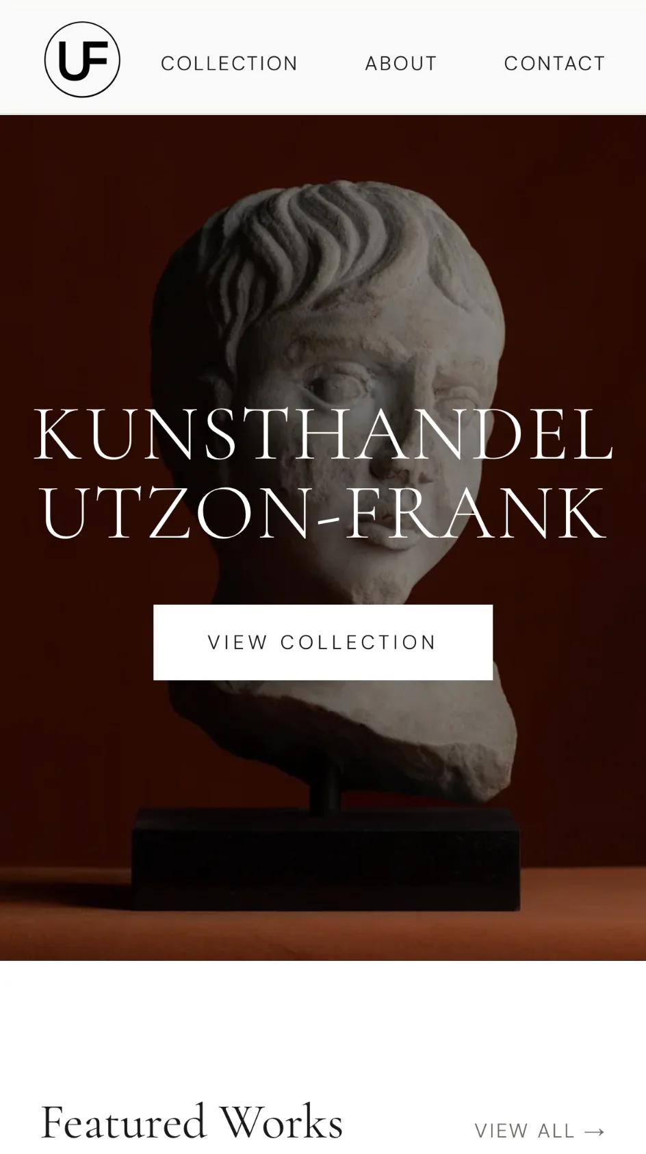 Mobilvisning af Kunsthandel Utzon-Frank
